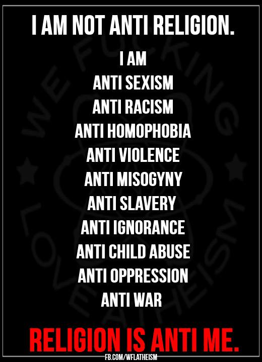 i am not anti religion
